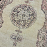 6’5 x 10’10 Vintage Oushak Rug Muted Pink, Purple and Beige