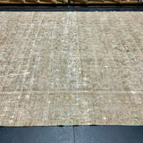 9’4 x 12’8 Classic Vintage Rug Muted Brown, Beige & Green