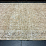 10’ x 13’ Classic Vintage Rug Muted Camel Beige, Sage Green & Charcoal