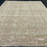 9’4 x 13’ Classic Vintage Rug Muted Gray, Green & Beige