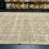 9’4 x 13’ Classic Vintage Rug Muted Gray, Green & Beige