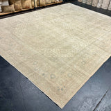 10’8 x 14’3 Classic Vintage Rug Muted Cream, Taupe & Blue