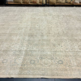 10’8 x 14’3 Classic Vintage Rug Muted Cream, Taupe & Blue