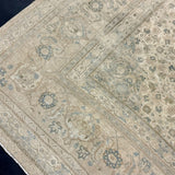 10’8 x 14’3 Classic Vintage Rug Muted Cream, Taupe & Blue