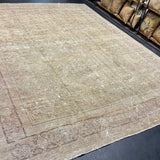 9’5 x 12’8 Classic Vintage Rug Muted Greige, Denim Blue, Sage & Wine