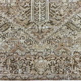 10’10 x 13’3 Classic Vintage Rug Muted Sand Beige, Taupe & Camel
