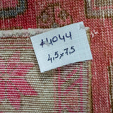 4’5 x 7’5 Classic Vintage Carpet Muted Pink + Mauve Rug