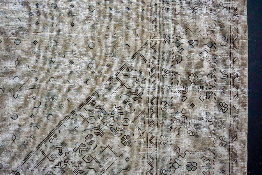 9’6 x 13’3 Classic Vintage Rug Muted Greige, Denim Blue & Graphite Carpet SB