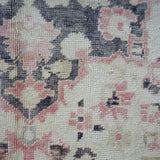 5’8 x 10’1 Oushak Rug White, Pink and Black SB