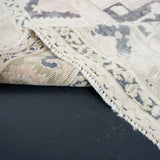 5’8 x 10’1 Oushak Rug White, Pink and Black SB