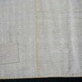 9’10 x 13’6 MCM Vintage Organic Hemp Rug Off White Flatweave Kilim