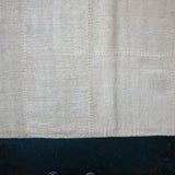 9’10 x 13’8 MCM Vintage Organic Hemp Rug Off White Flatweave Collage Kilim