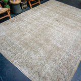 Sold 5/12*8’8 x 12’10 Classic Vintage Rug Muted Greige, Teal & Brown SB '4069