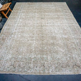 Sold 5/12*8’8 x 12’10 Classic Vintage Rug Muted Greige, Teal & Brown SB