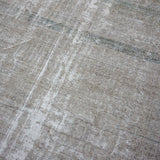 8’10 x 12’6 Classic Antique Rug Very Muted Gray, Denim + White