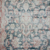 6’2 x 9’4 Vintage Oushak Rug Forest Green & Wine Carpet '2718