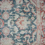 6’2 x 9’4 Vintage Oushak Rug Forest Green & Wine Carpet '2718