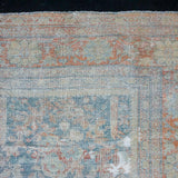 10’ x 14’3 Classic Antique Rug Muted Denim Blue & Apricot SB '4130