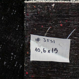 10’6 x 15’ Classic Vintage Mahal Rug Black Overdyed Carpet 1970's SB