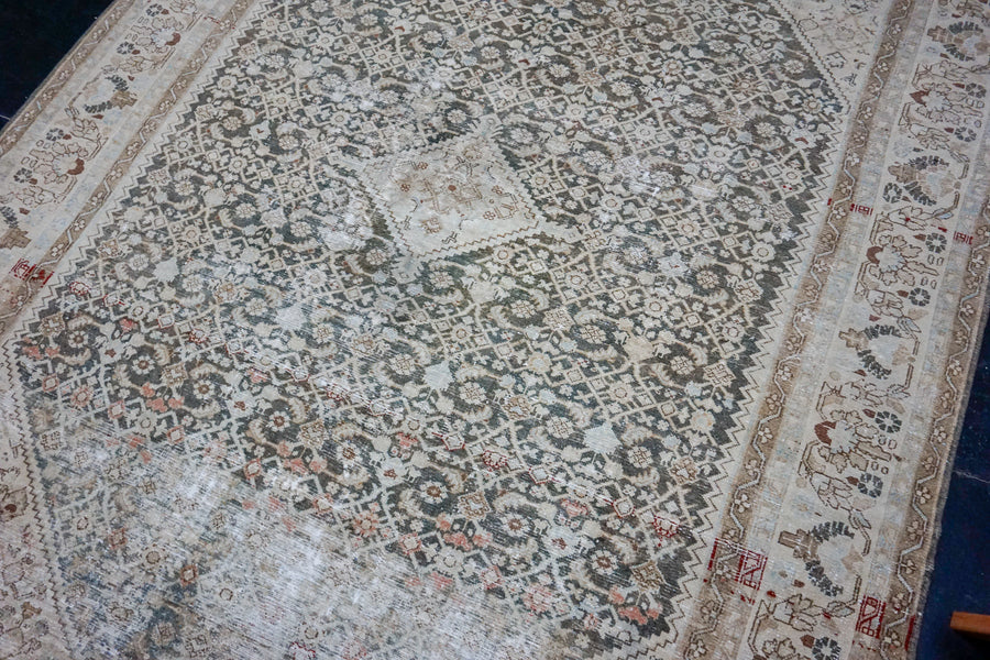 8’6 x 11’9 Classic Antique Rug Muted Beige + Clay Gray SB