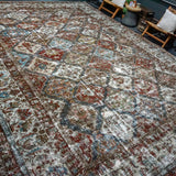 12’8 x 17’1 Classic Antique Rug Muted Wine, Blue, Green + Gray '4233