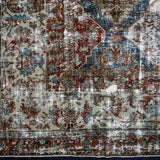 12’8 x 17’1 Classic Antique Rug Muted Wine, Blue, Green + Gray '4233