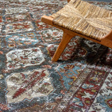 12’8 x 17’1 Classic Antique Rug Muted Wine, Blue, Green + Gray '4233