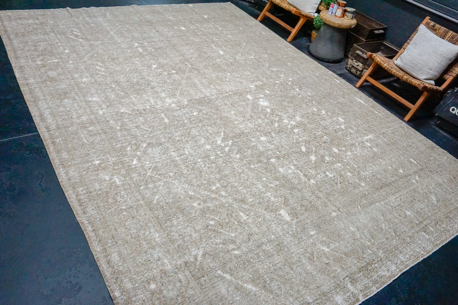 9’6 x 13’1 Classic Vintage Rug Muted Gray & Beige SB