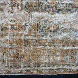 10’8 x 17’ Classic Antique Rug Muted Midnight Blue, Mocha, Cappuccino + Brown SB '4639
