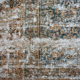 10’8 x 17’ Classic Antique Rug Muted Midnight Blue, Mocha, Cappuccino + Brown SB '4639
