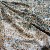 10’8 x 17’ Classic Antique Rug Muted Midnight Blue, Mocha, Cappuccino + Brown SB '4639