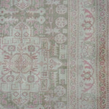 3’3 x 9’8 Classic Vintage Tabriz Runner Muted Pink, Green + Cream SB '3325