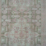 3’3 x 9’8 Classic Vintage Tabriz Runner Muted Pink, Green + Cream SB '3325