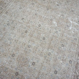 9’8 x 13’ Classic Antique Carpet Muted Beige, Cappuccino + Denim Blue SB