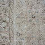 9’8 x 13’ Classic Antique Carpet Muted Beige, Cappuccino + Denim Blue SB