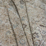 9’8 x 13’ Classic Antique Carpet Muted Beige, Cappuccino + Denim Blue SB