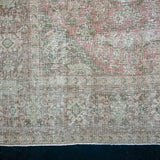 9’5 x 12’6 Classic Antique Carpet Muted Rose, Beige + Brown SB