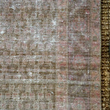 3’7 x 9’6 Vintage Malayer Runner Muted Purple, Pink and Olive
