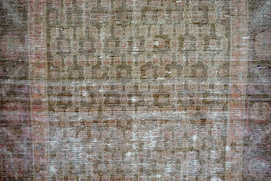 3’7 x 9’6 Vintage Malayer Runner Muted Purple, Pink and Olive