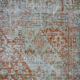 7’6 x 11’ Classic Antique Carpet Muted Red, Gray, Blue & Cream SB