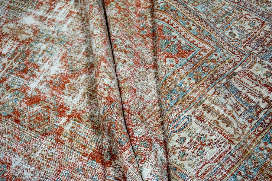 8’2 x 10’7 Classic Antique Carpet Muted Red, Blue, Green & Brown SB