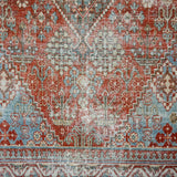 4’2 x 5’11 Vintage Persian Shiraz Rug Red, Blue, Green SB