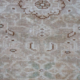 3’6 x 9’8 Vintage Runner Muted Beige, Sage and Cream