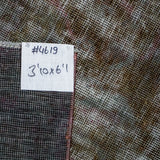 3’10 x 6’1 Classic Vintage Rug Muted  Purple, Olive  + Blue SB