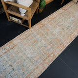 3’ x 13’ Persian Malayer Runner Blue, Terra Cotta & Brown '2798