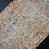 3’ x 13’ Persian Malayer Runner Blue, Terra Cotta & Brown '2798