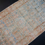 3’ x 13’ Persian Malayer Runner Blue, Terra Cotta & Brown '2798