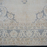 6'4 x 9’9 Vintage Oushak Rug Blue-Gray & Beige SB