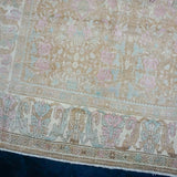 8’2 x 11’5 Classic Vintage Rug Blue, Pink, Beige and Brown Carpet SB
