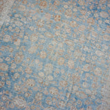 9’2 x 12’4 Classic Antique Rug Blue, Mocha, Cream & Pink Carpet SB '4284